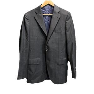 SuitSupply Gray Lazio Single Breasted‎ Pure Wool S110 Slim Cut Blazer Size 40L